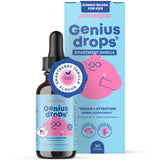 JoySpring Genius Drops Smartberry Vanilla: botella para enfoque diario y fácil dosificación
