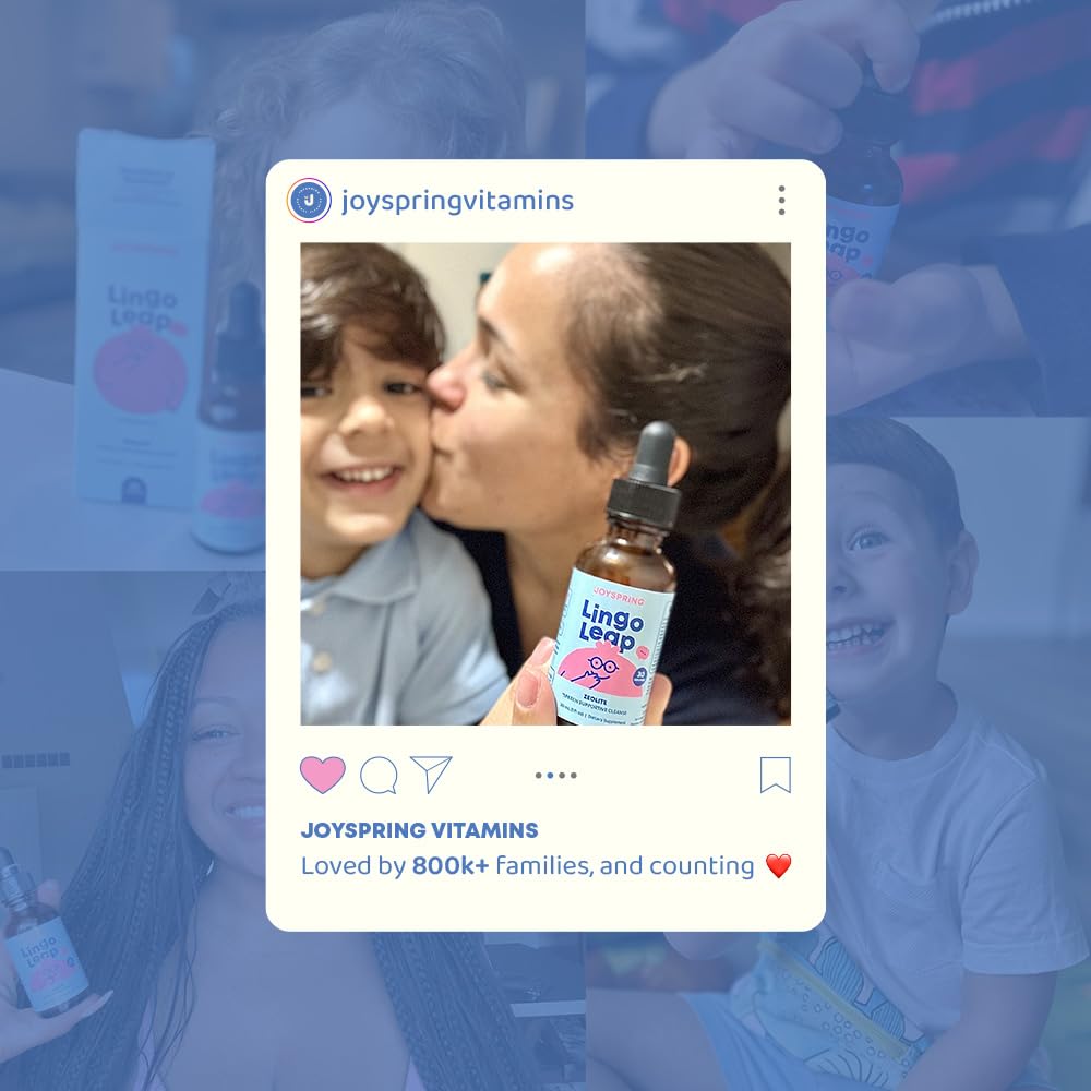 JoySpring LingoLeap, niño sonriendo con el producto, uso diario sencillo para familias.