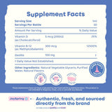 JoySpring LingoLeap, toma diaria, nutrición de D3 y B12 para menores.
