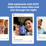JoySpring Melatonina para niños sin azúcar, sabor suave