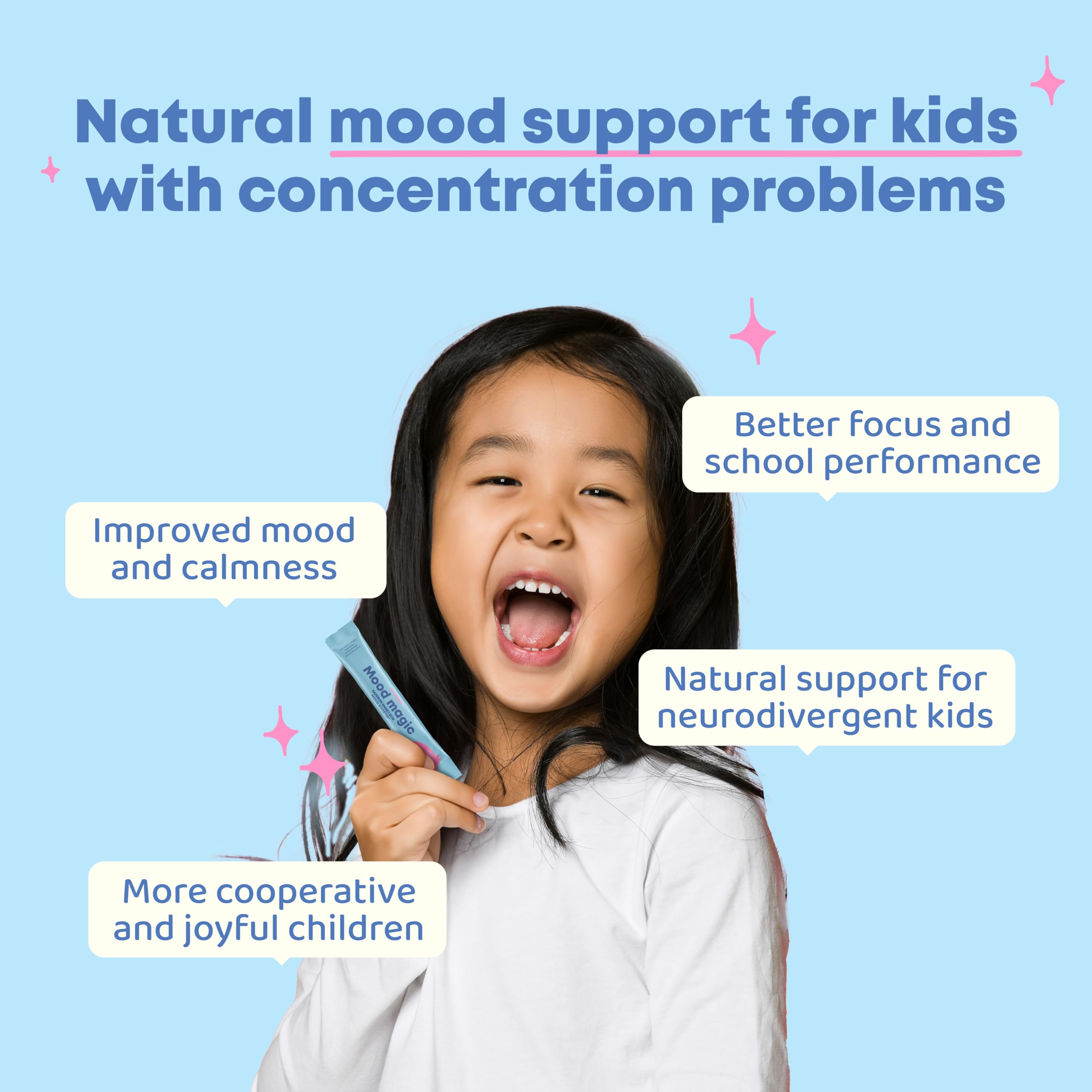 JoySpring Mood Magic para Niños extracto-azafrán para apoyo suave diario