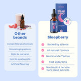 SleepBerry con saúco, sabor agradable para niños.