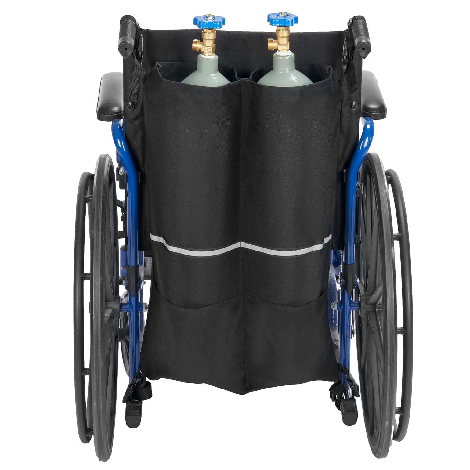 JOYTUTUS porta-tanque oxígeno para silla de ruedas: seguro y estable durante el traslado.