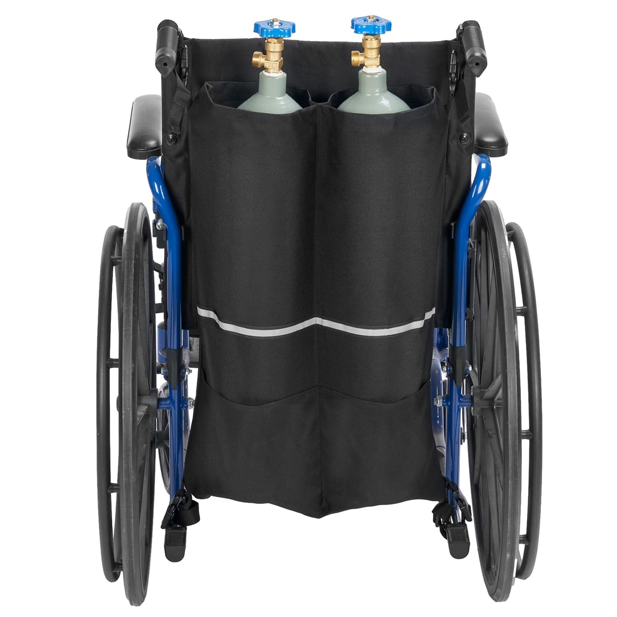 JOYTUTUS porta-tanque oxígeno para silla de ruedas: seguro y estable durante el traslado.