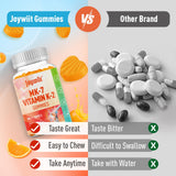 Joywiit K2 Gomitas, aptas para veganos y dietas basadas en plantas.