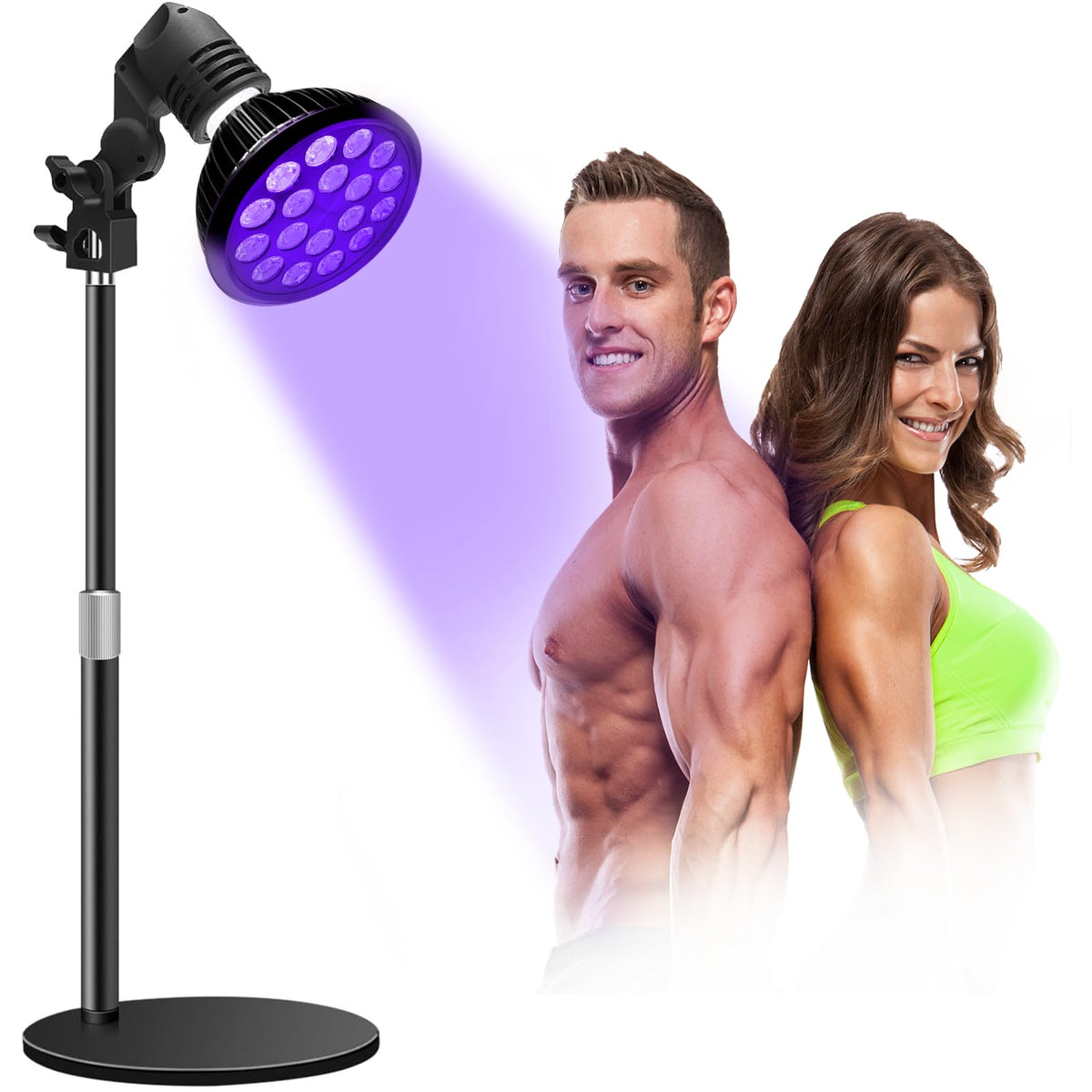 Lámpara JPWDDWYT para bronceado en casa con ajuste de altura cómodo.
