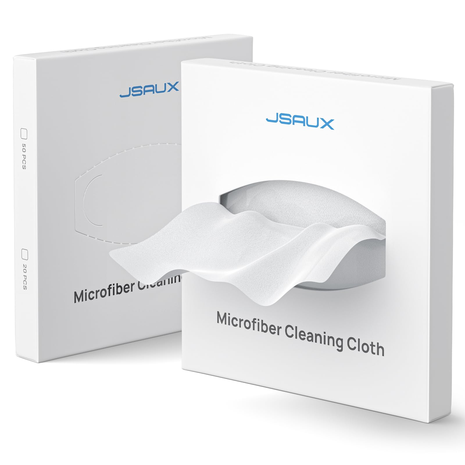 JSAUX paño microfibra desechable en caja para limpieza rápida de pantallas