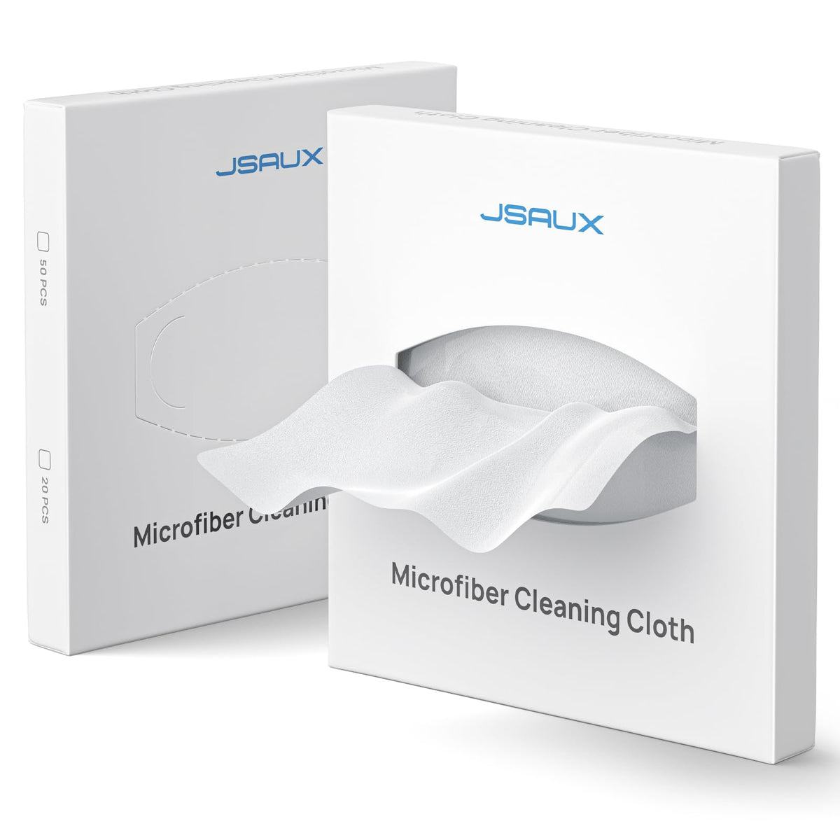 JSAUX paño microfibra desechable en caja para limpieza rápida de pantallas