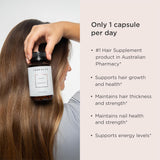 JSHealth Cabello y Energía: cápsulas dentro de la caja para consumo diario.