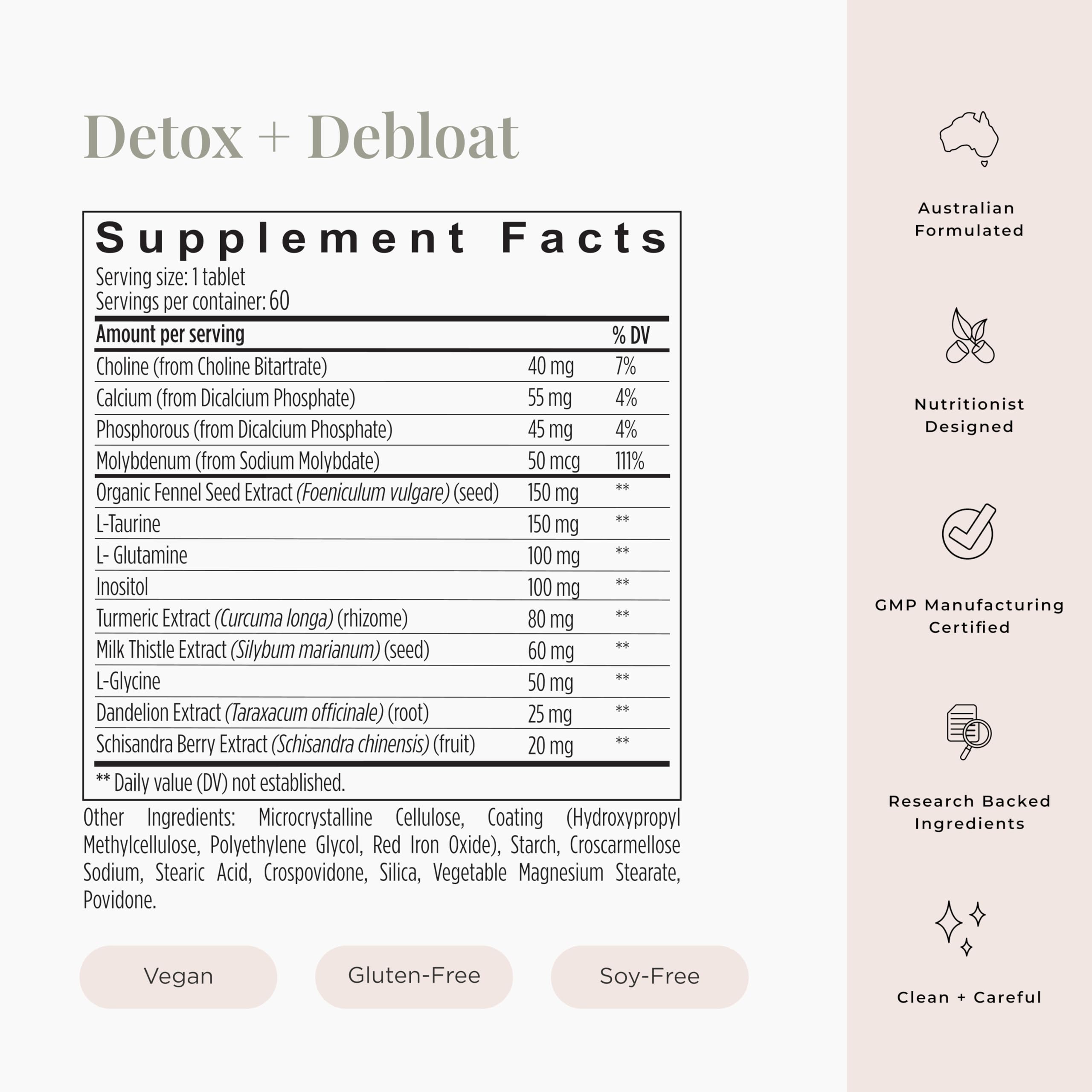 JSHealth Detox con hinojo, ayuda a aliviar molestias abdominales