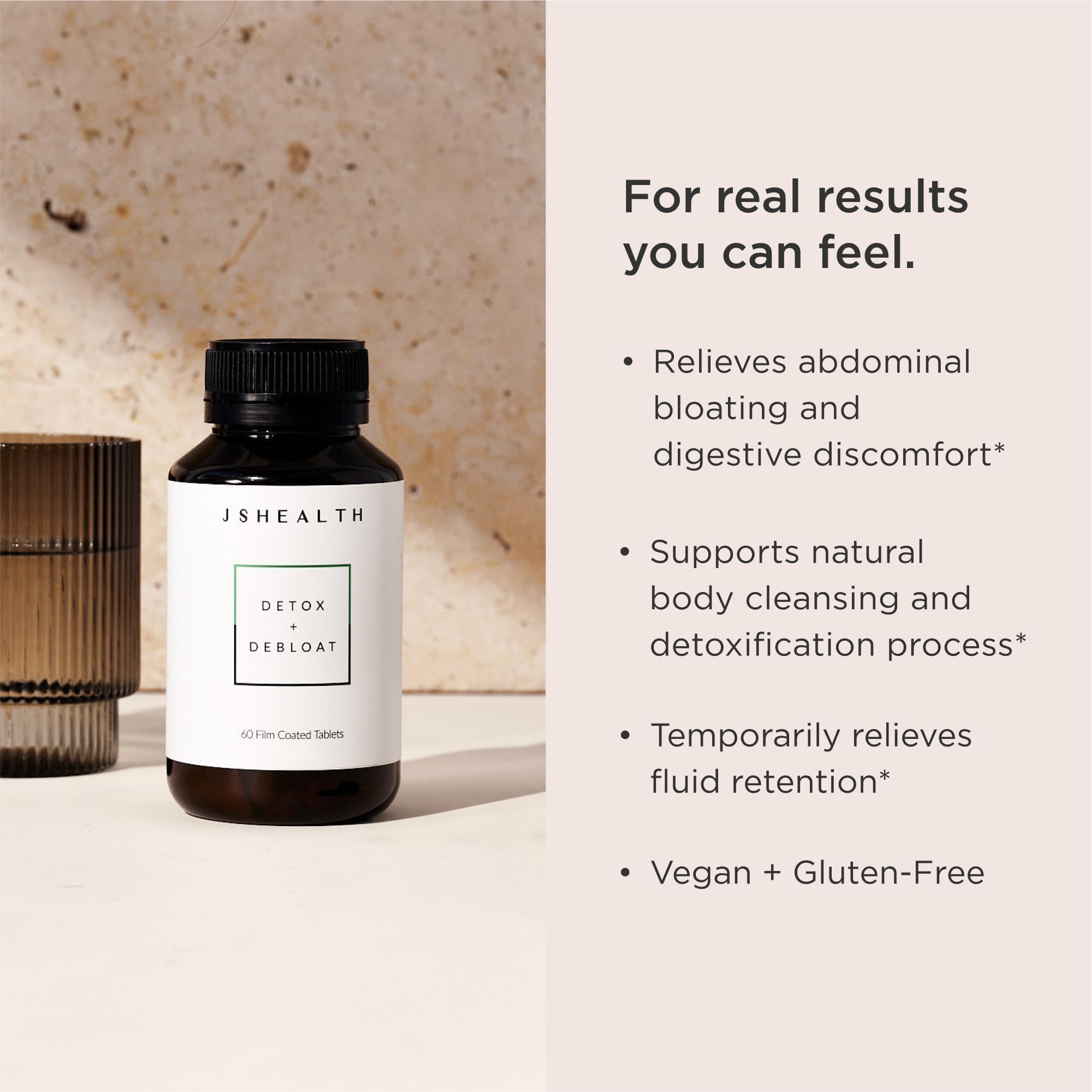 JSHealth Detox: tabletas 60 para apoyar la limpieza natural del hígado