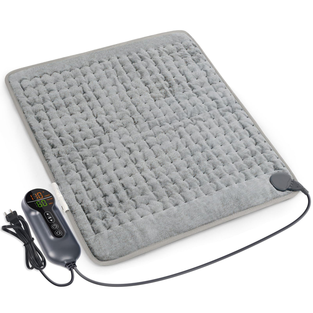 Almohadilla eléctrica Jubeoyey para espalda ofrece calor relajante para tensiones.