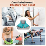 Calor estable para abdomen, cintura y piernas con diseño versátil.