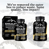 Juebingy Shilajit Capsulas: envase protegido de la luz para mantener la frescura.