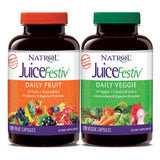 Juice Festiv cápsulas diarias para complementar frutas y verduras, apoyo a la nutrición diaria.