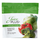 Juice Plus+ gomitas de vegetales, envase frontal, snack saludable para toda la familia.