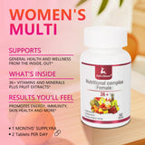 JulyDeer multivitamina diaria, dosis diaria recomendada para enfoque y claridad.