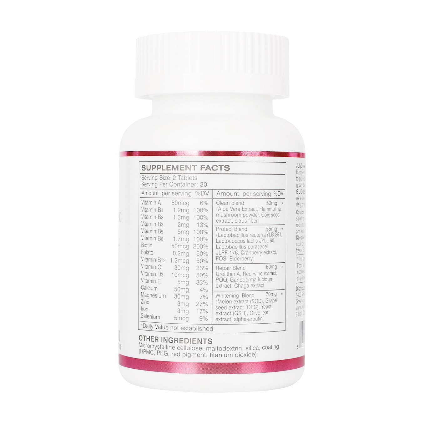JulyDeer multivitamina diaria, extractos herbales que pueden apoyar la gestión del estrés.