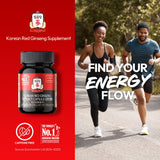 Botella de Jung Kwan Jang ginseng rojo para uso diario, enfoque natural.