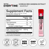 JUNG KWAN JANG Everytime ginseng rojo 1000 mg sabor toronja suave, consumo agradable.