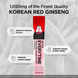 JUNG KWAN JANG Everytime ginseng rojo 1000 mg uso diario, fácil de llevar.