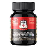 Jung Kwan Jang ginseng rojo, cápsulas de 600 mg, energía diaria posible.