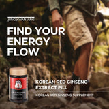 Frasco de JUNG KWAN JANG ginseng rojo con dosis diaria conveniente