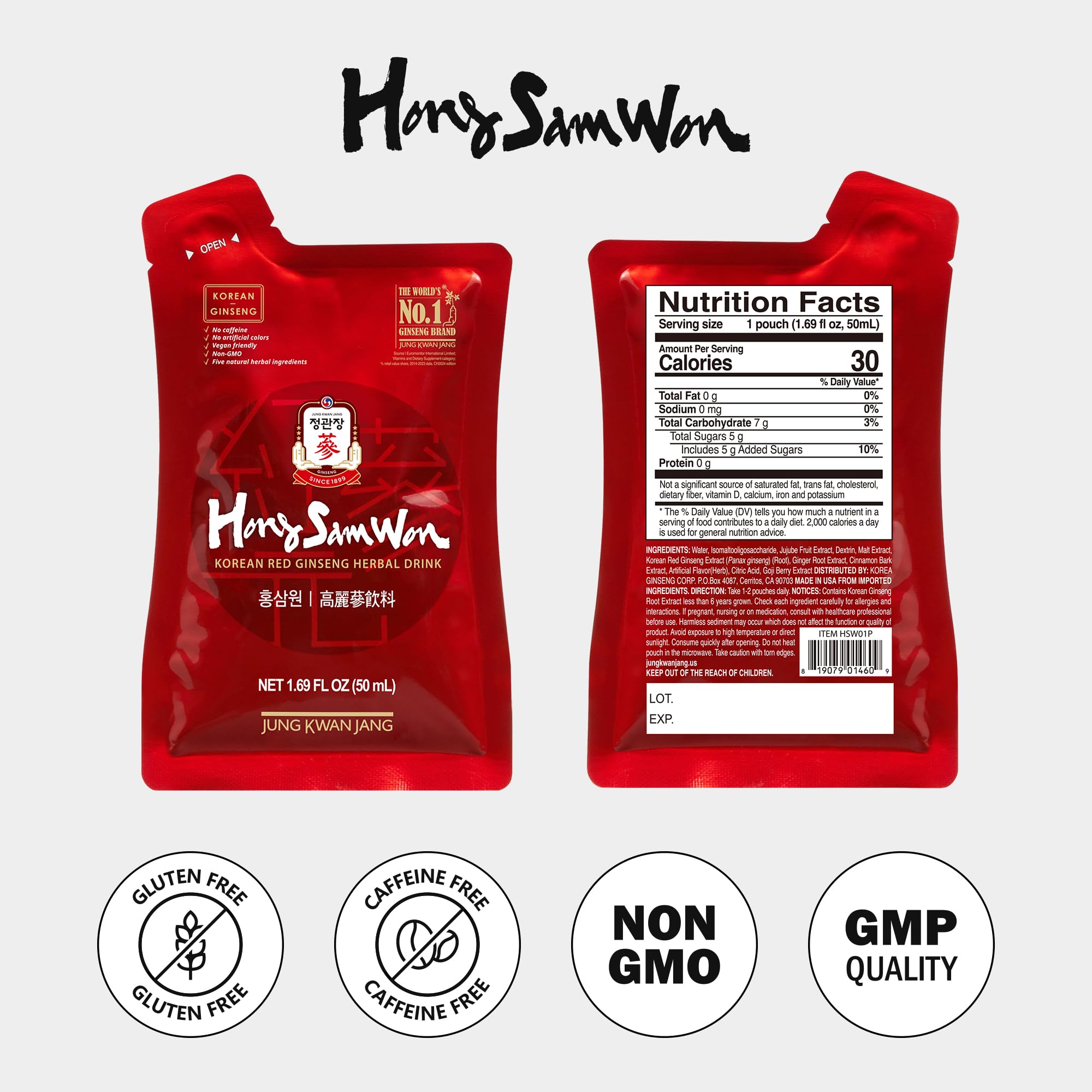 Hong Sam Won con canela y jengibre para aroma cálido y momento de recarga