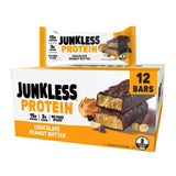 Junkless barra de proteína chocolate mantequilla cacahuete: snack delicioso con 15 g de proteína.