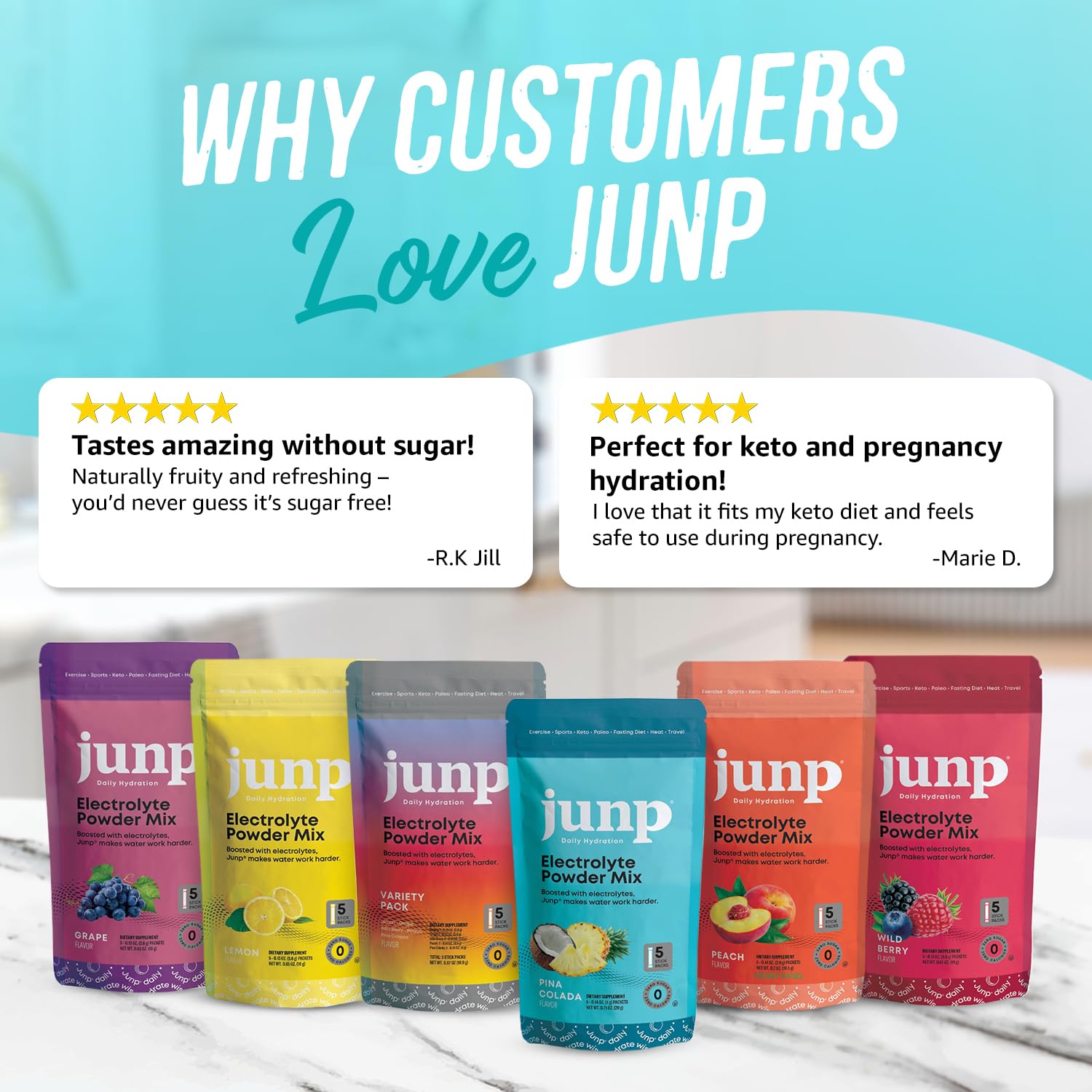 JUNP apto para dietas cetogénicas y estilo de vida activo.