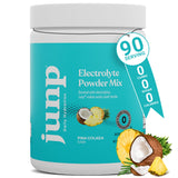 Polvo de electrolitos JUNP con sabor Piña Colada, hidrata sin azúcar.