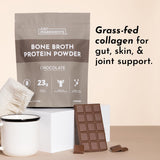 Just Ingredients chocolate con cacao natural, proteína de caldo de huesos para energía diaria