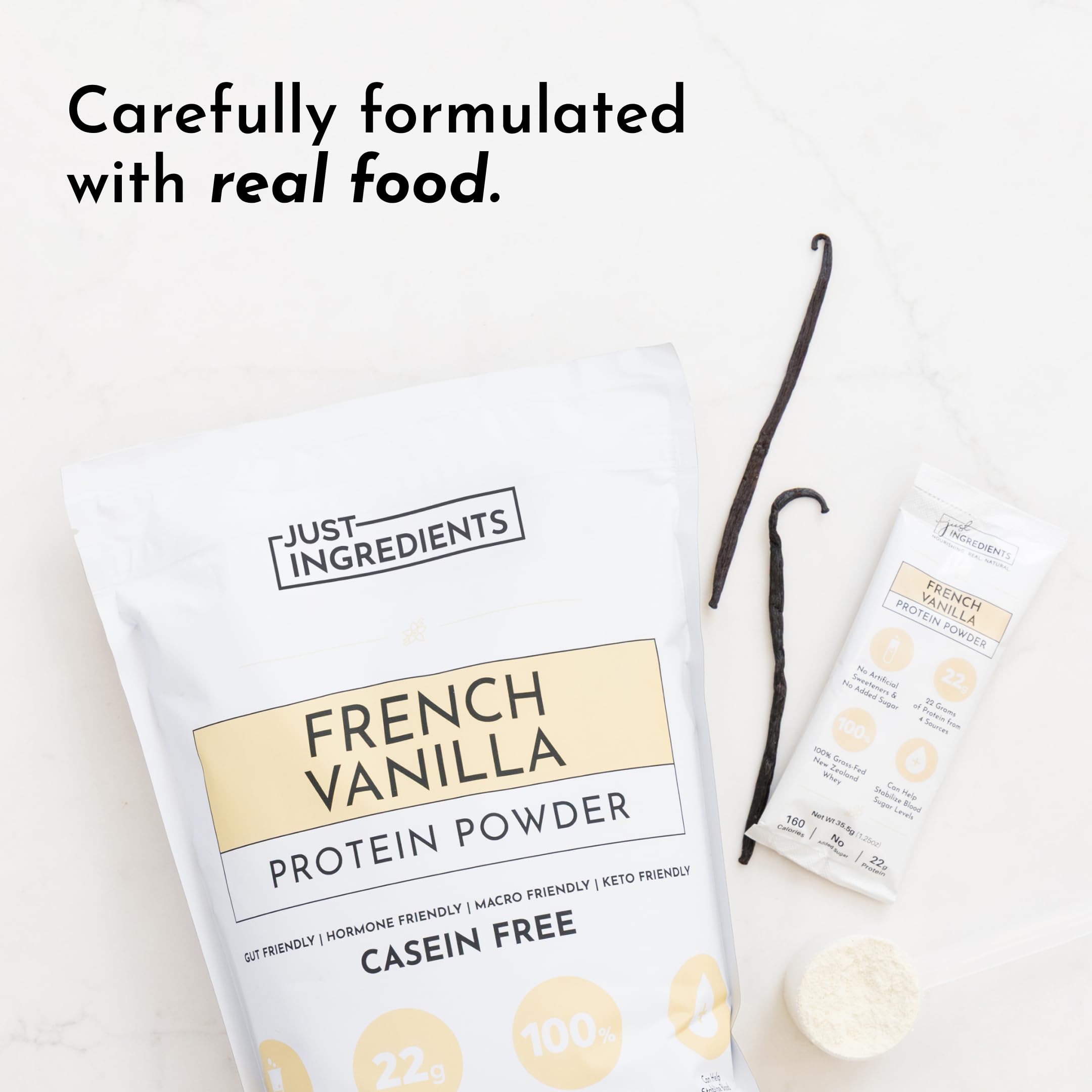 Fórmula de digestión suave de Just Ingredients sin gomas.