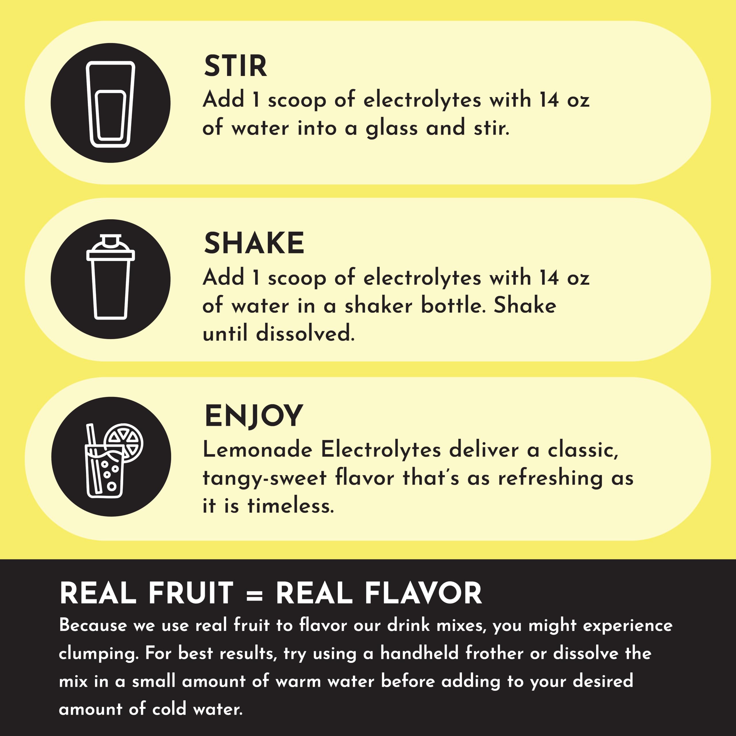 JUST INGREDIENTS Limonada Electrolytes: polvo que se disuelve en agua