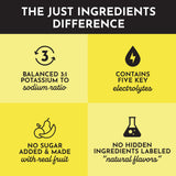 JUST INGREDIENTS Limonada Electrolytes: uso ideal en casa o al aire libre
