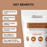 JUST INGREDIENTS mezcla proteica con proteínas vegetales y suero de leche alimentado con pasto.