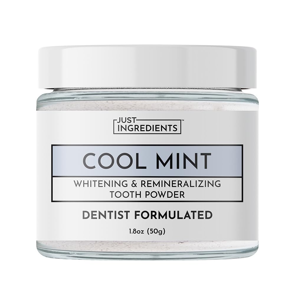 Just Ingredients Polvo dental remineralizante, remineraliza esmalte con textura suave.