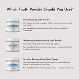 Just Ingredients Polvo dental remineralizante, mejora la limpieza y el brillo dental.