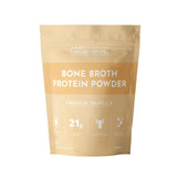 JUST INGREDIENTS polvos proteína de caldo de huesos con vainilla Francesa: ideal para batidos cremosos