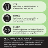 JUST INGREDIENTS Pre-entrenamiento etiqueta limpia sin azúcares añadidos