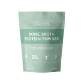 Just Ingredients proteina caldo de hueso, sabor menta chocolate, fuente natural de proteína para batidos