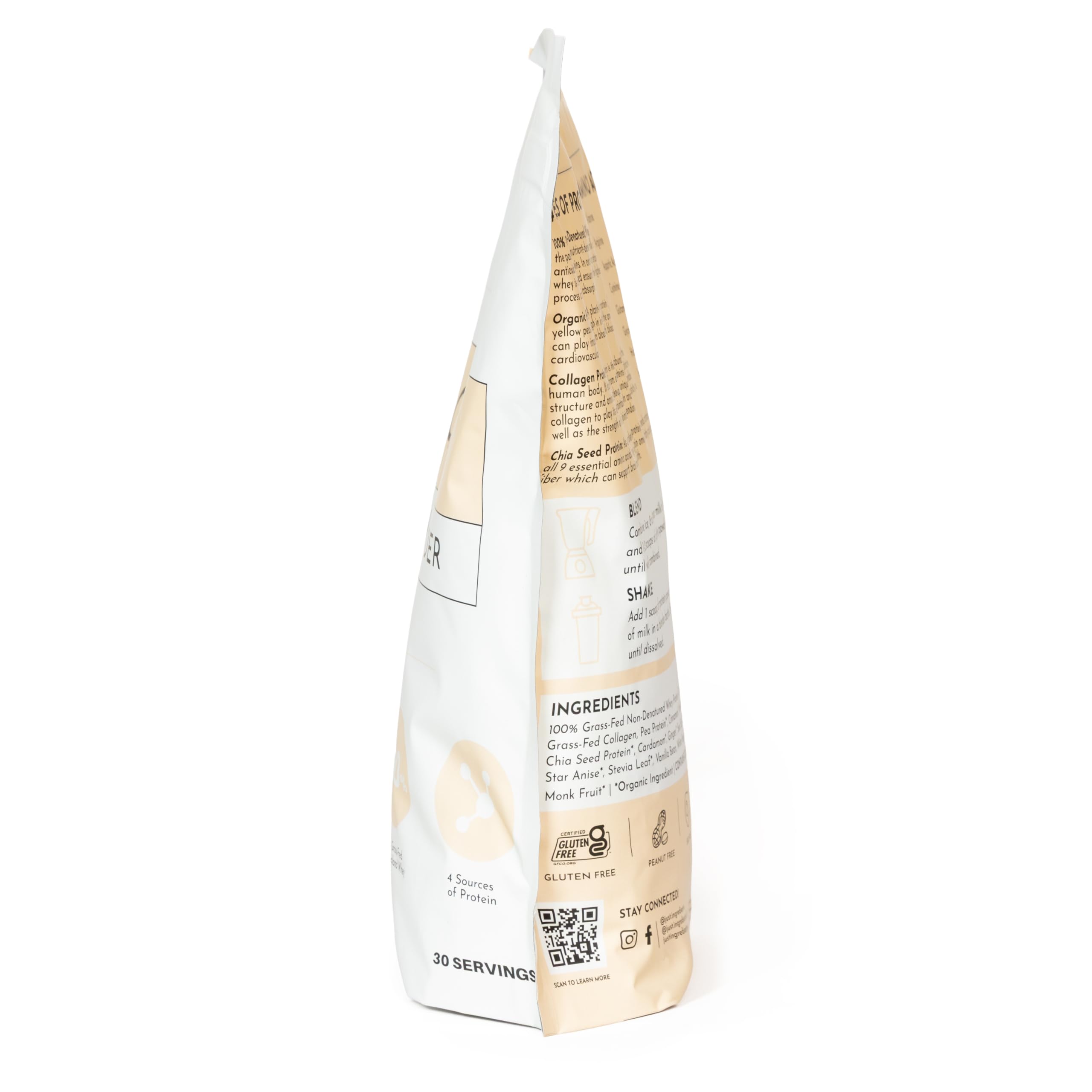 Just Ingredients Proteína Cha: cucharada de polvo para recetas rápidas