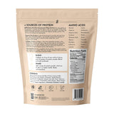 Just Ingredients Proteína Cha: envase lateral, etiqueta clara y transparente