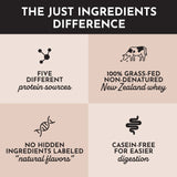 Just Ingredients Proteína chocolate opción sin gluten ni soja.