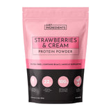 Proteína JUST INGREDIENTS sabor fresa crema en botella para batidos