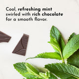 Batido cremoso con Just Ingredients Proteína Menta-Chocolate y leche