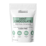 Just Ingredients Proteína Menta-Chocolate: empaque que muestra el sabor refrescante