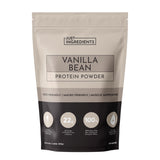 Proteína Just Ingredients de vainilla en envase, sabor natural para recuperación muscular.