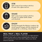 JUST INGREDIENTS Pre-Entrenamiento: suplemento con ginseng y maca para enfoque.