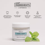 JUST INGREDIENTS Uso diario con polvo dental, elimina placa sin irritar encías
